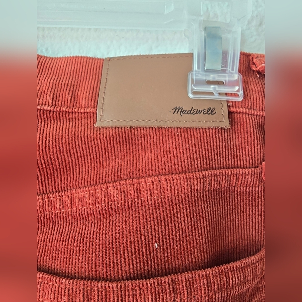 Madewell Women Rust Corduroy Pants - Picture 5 of 11